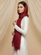 Soft Tissue Silk Hijab - Maroon